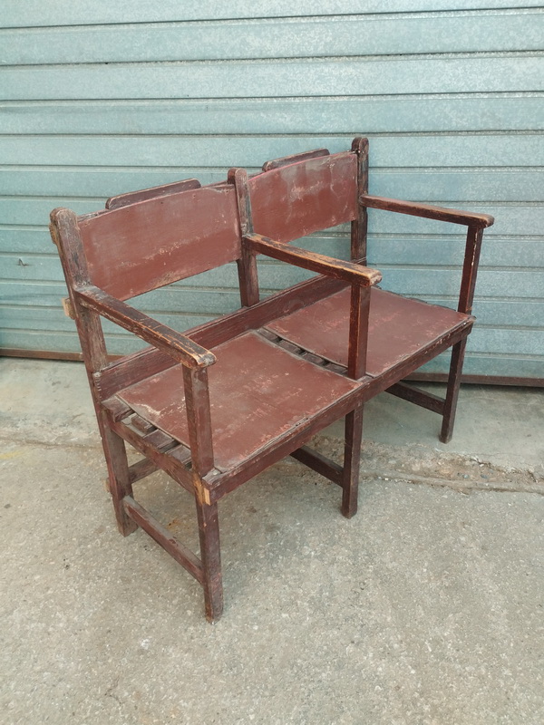 banco bancada teatro cine madera 45-85x96x45 2u